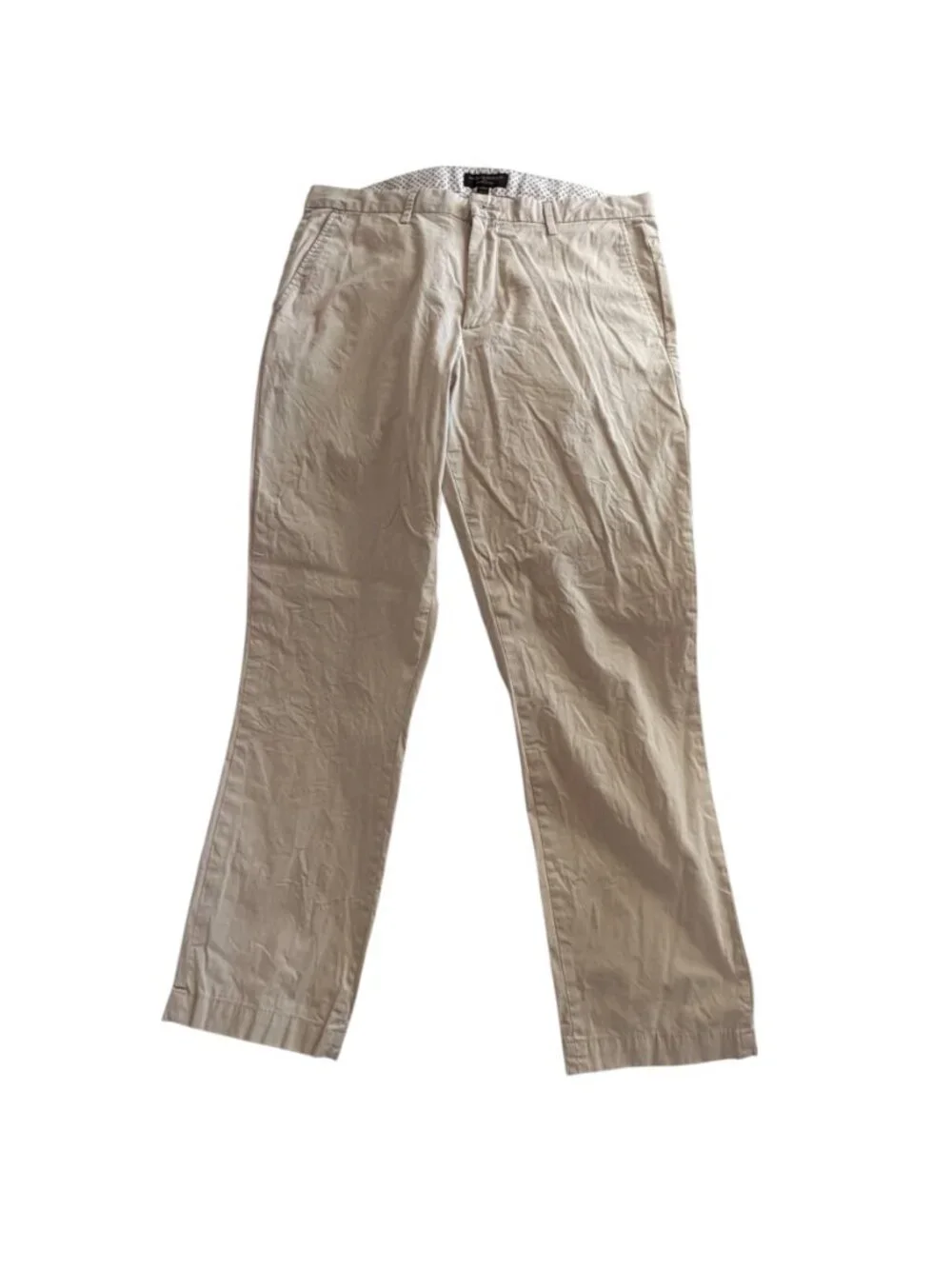Banana Republic Tan Slim-Fit Aiden Chino Pants 35 x 32